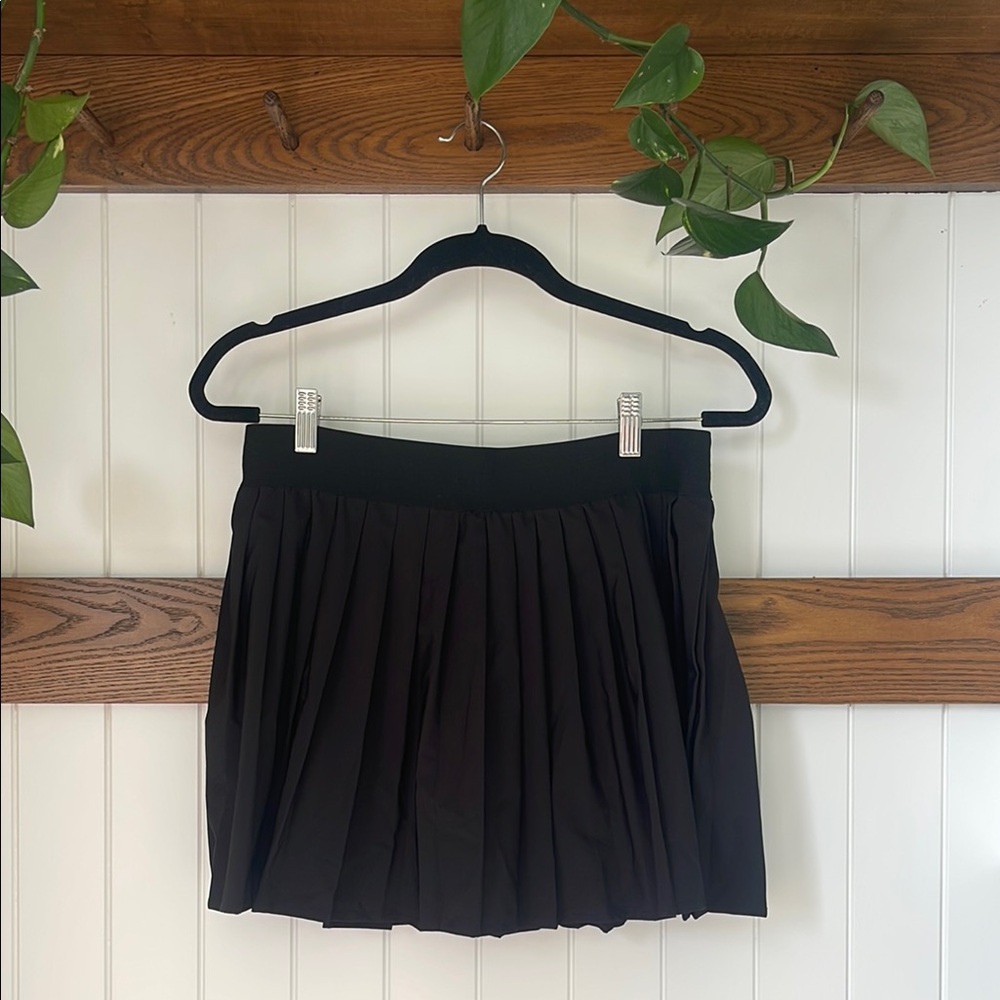 Black Pleated Skort